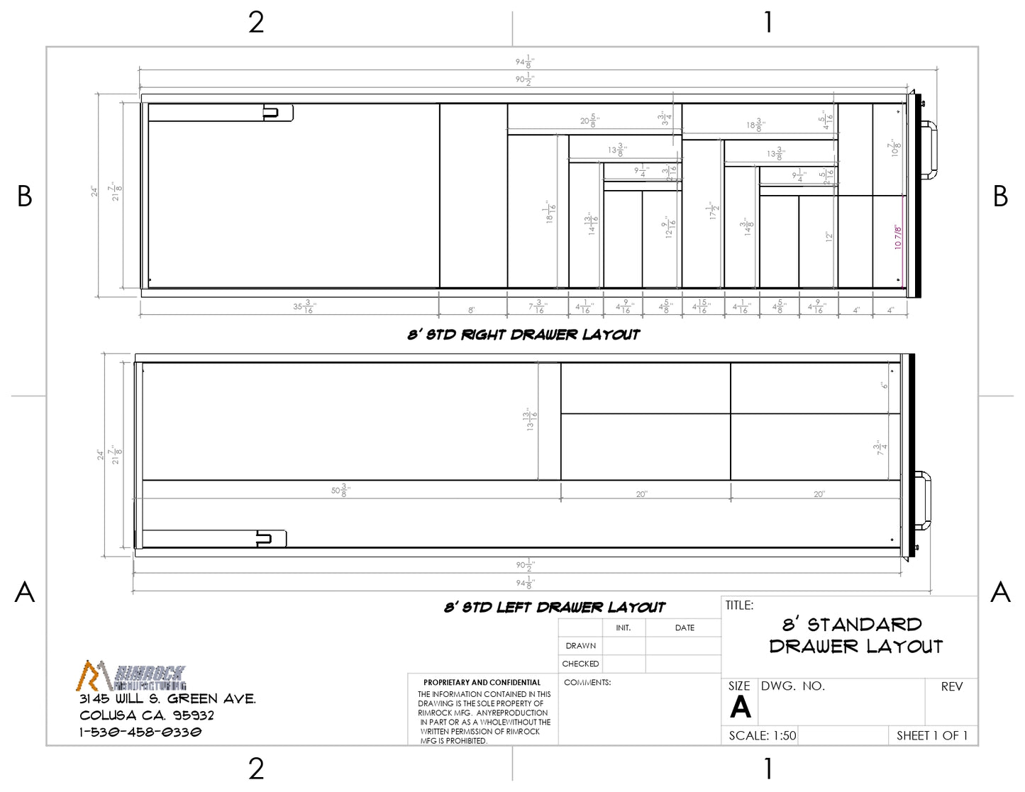 8' Bedbox – Truck Drawer Storage System